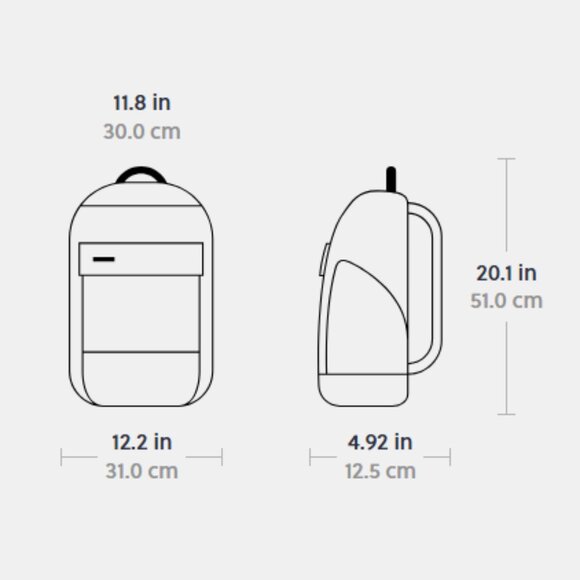 Timbuk2 Especial Scope Expandable Backpack in Jet Black - Picture 9 of 9